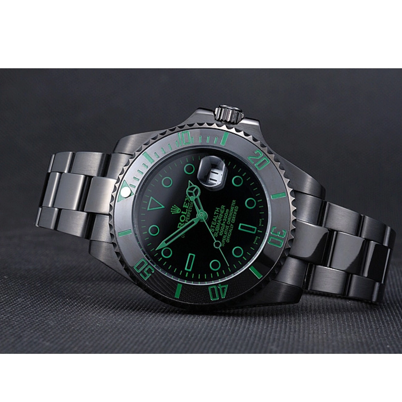 Aaa replica watch Submariner Rolex Stealth Black Ceramic 622007 0711